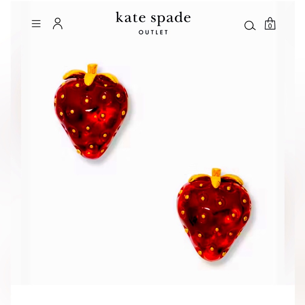 Kate Spade Strawberry Earrings